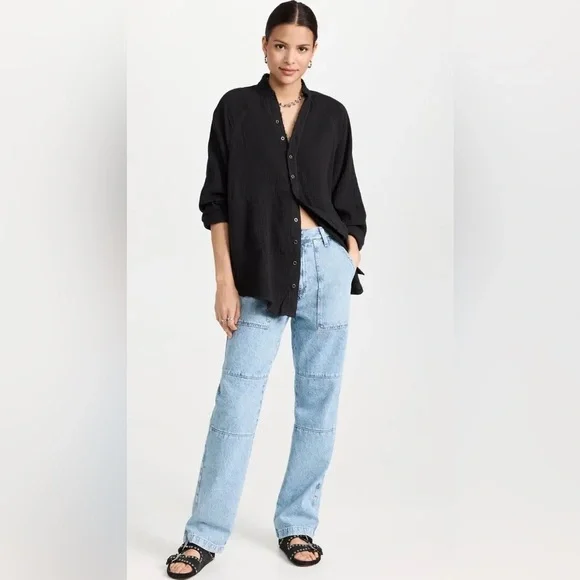 Free People Women's Summer Daydream Button Down - Picture 5 of 11